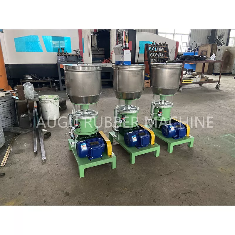 Interiorem fistulam pulveris spargens Machina